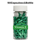 Vitamin E Serum Capsules, Single-Use Essence Capsules, Hydrating and Moisturizing Facial Skin 90 Capsules/Bottle - 1 Bottle