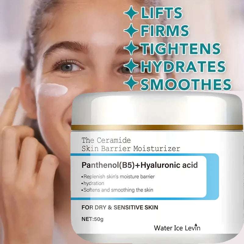 Ceramide Barrier Moisturizer Panthenol Hyaluronic Acid.