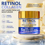 Retinol Collagen Face Cream Anti  Wrinkle Lifting Firming Facial Moisturizer with Hyaluronic Acid Skin Care Cream