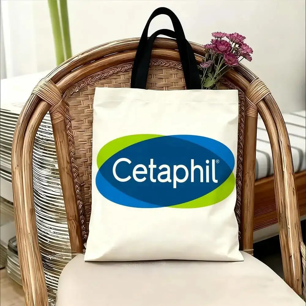 C-Cetaphil Makeup Brand Storage Bags Handbag Women Casual Underarm Top Handle Bag Lady Shopping Travel Bags - princesszohal