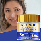 Facial Lotion Face Moisturizer Retinol & Collagen Cream For Women Men Moisturizing Nourishing Day & Night Skincare Serum
