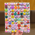 20 random cartoon cute hair clips suitable for daily hair accessories