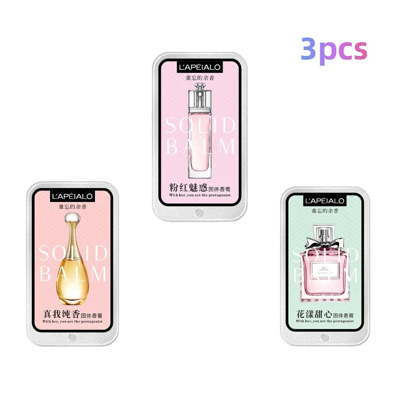 Woman Body Pheromone Perfume Solid Balm Long Lasting Fragranc Light Fragranc Portable Solid Perfume Balm