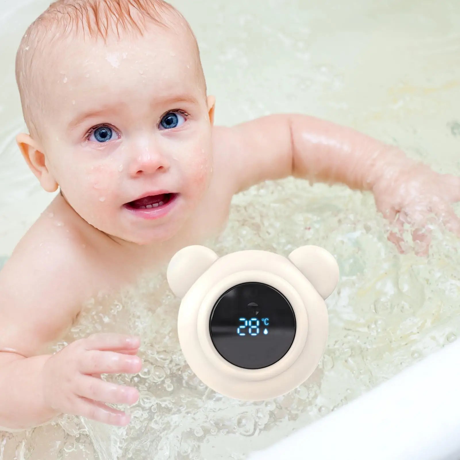 Safe Baby Bathtub Thermometers Baby Bath Thermometers With LED Display Toddler Care Tool For Travel Nursery Pediatric Indoor