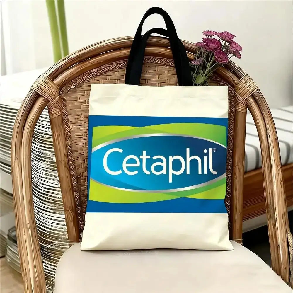 C-Cetaphil Makeup Brand Storage Bags Handbag Women Casual Underarm Top Handle Bag Lady Shopping Travel Bags - princesszohal