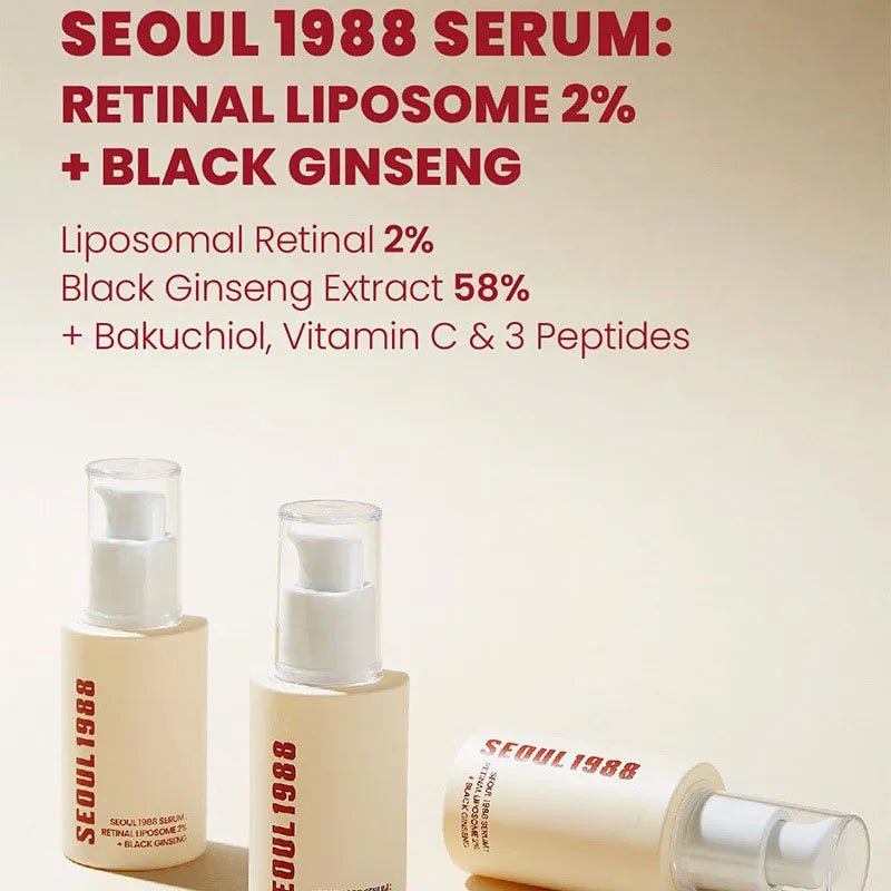 Korean SEOUL 1988 Retinol Face Serum Fade Fine Wrinkle Moisturizing Whitening - princesszohal