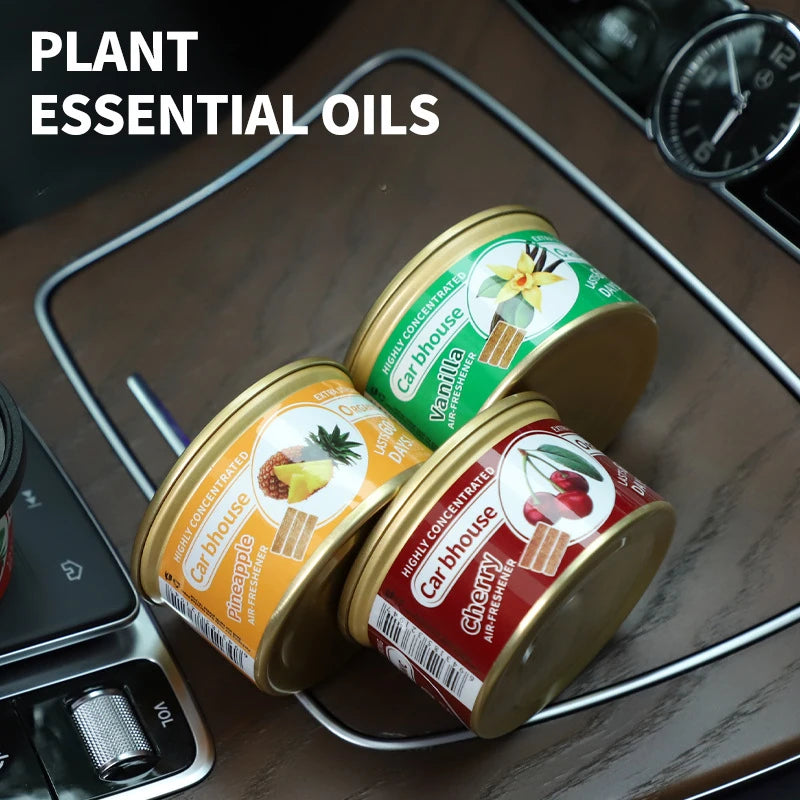 Car Air Fresheners Perfume Canned Wood Blocks Coffee Flavor Long-Lasting Auto Aromatherapy Car Deodorant Supplies Accessories