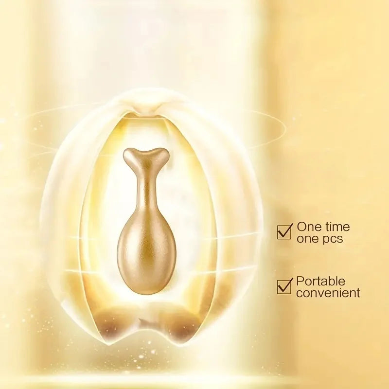Golden Skin Care Essence Capsules, Glycerin, Retinol, Collagen Firming Skincare, Non-Sticky