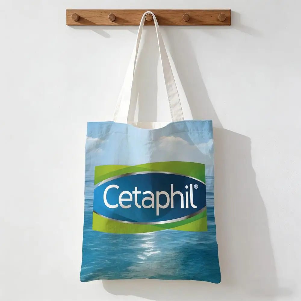 C-Cetaphil Makeup Brand Storage Bags Handbag Women Casual Underarm Top Handle Bag Lady Shopping Travel Bags - princesszohal