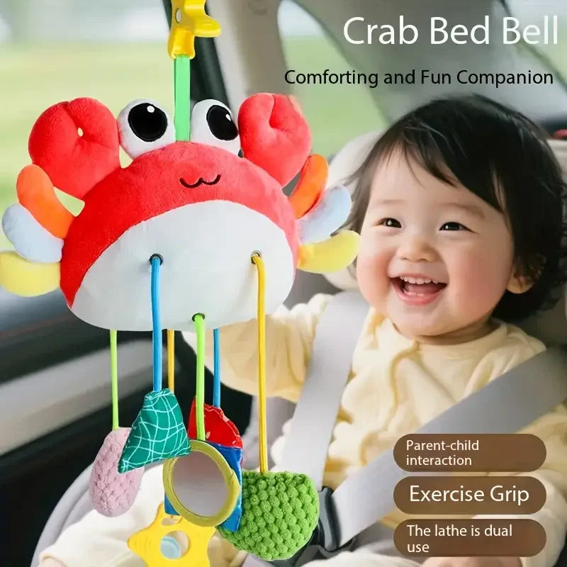 Baby Toys Crab Baby Bottle Bed Hanging Drawstring Music Rattles Teether Stroller Cheer Bedbell Pendant can be Nibbled Gift