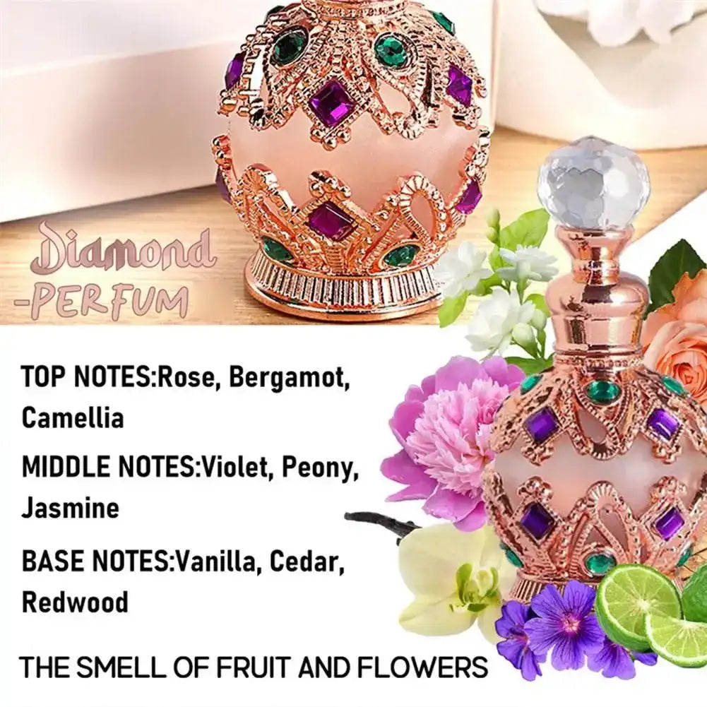 Exotic Arabian Perfume For Women, Enchanting Floral Bouquet With Rose, Jasmine&Vanilla Long-Lasting Pheromone-Infused Fragrance - princesszohal