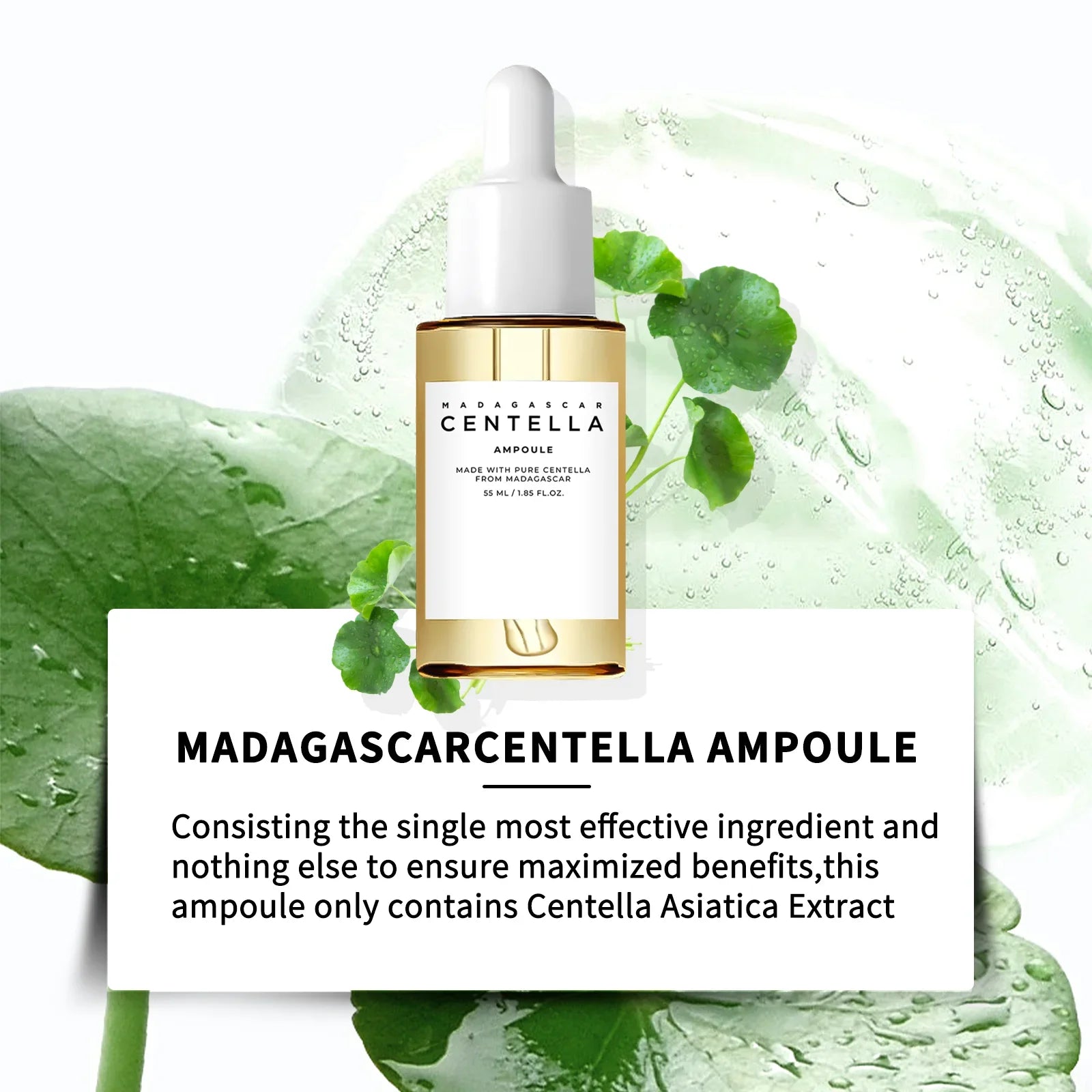 Sensitive Skin Comfort Serum 55ml - Madagascar Centella Formula Calms, Soothes & Deeply Moisturizes for Daily Skin Care Support.