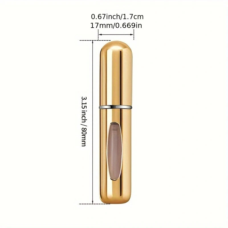 5 5ml Refillable Perfume Bottles, Mini Perfume Spray Bottles, Refillable Perfume Spray Scent Pump Boxes, Portable Empty Perfume Spray Bottles Suitable for Women and Men for Travel
