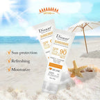 Facial Body Sunscreen Waterproof SPF 90+UV Sun Cream Sunblock Skin Protective Cream Anti Sun Facial - princesszohal