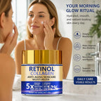 Retinol Collagen Face Cream Anti  Wrinkle Lifting Firming Facial Moisturizer with Hyaluronic Acid Skin Care Cream