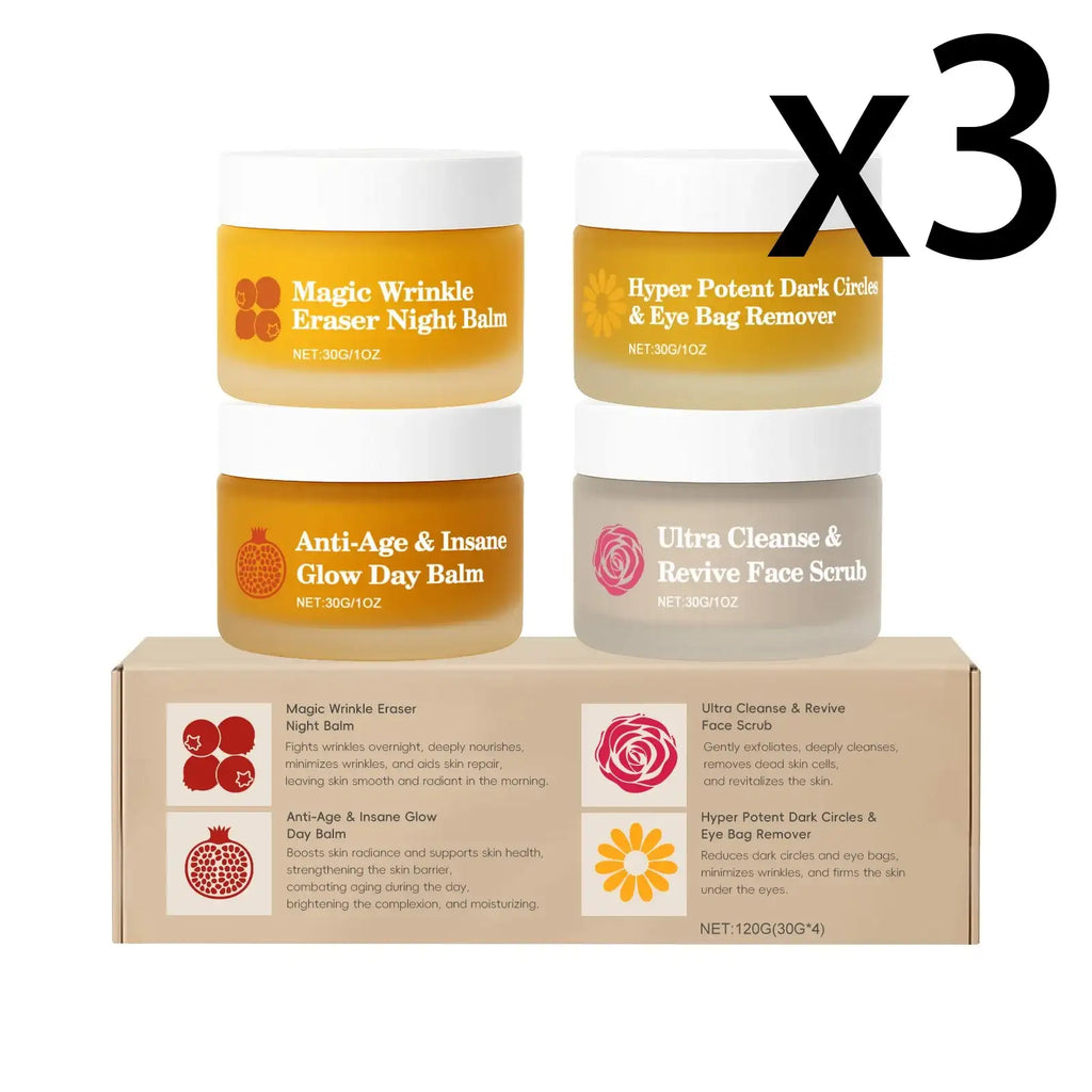 Day Night Skincare Set Moisturizing Repair Skin Barrier Brightening Facial Skins Multi Functional Skincare - princesszohal