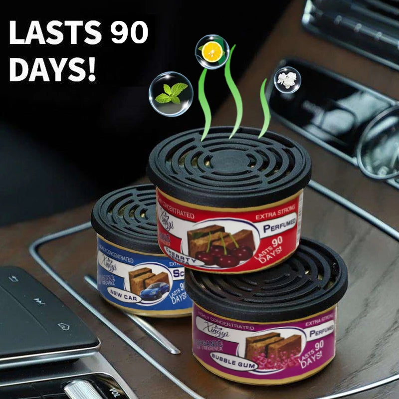 Car Air Fresheners Perfume Car Odor Eliminator Canned Wood Block Long-Lasting Auto Aromatherapy Home Wardrobe Deodorant Supplies