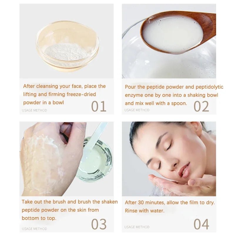 Korean Collagen Hyaluronic Acid Face Mask Repair Firming Lifting Improve Fine Lines Brighten - princesszohal