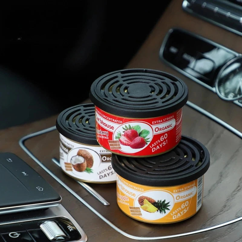 Car Air Fresheners Perfume Canned Wood Blocks Coffee Flavor Long-Lasting Auto Aromatherapy Car Deodorant Supplies Accessories