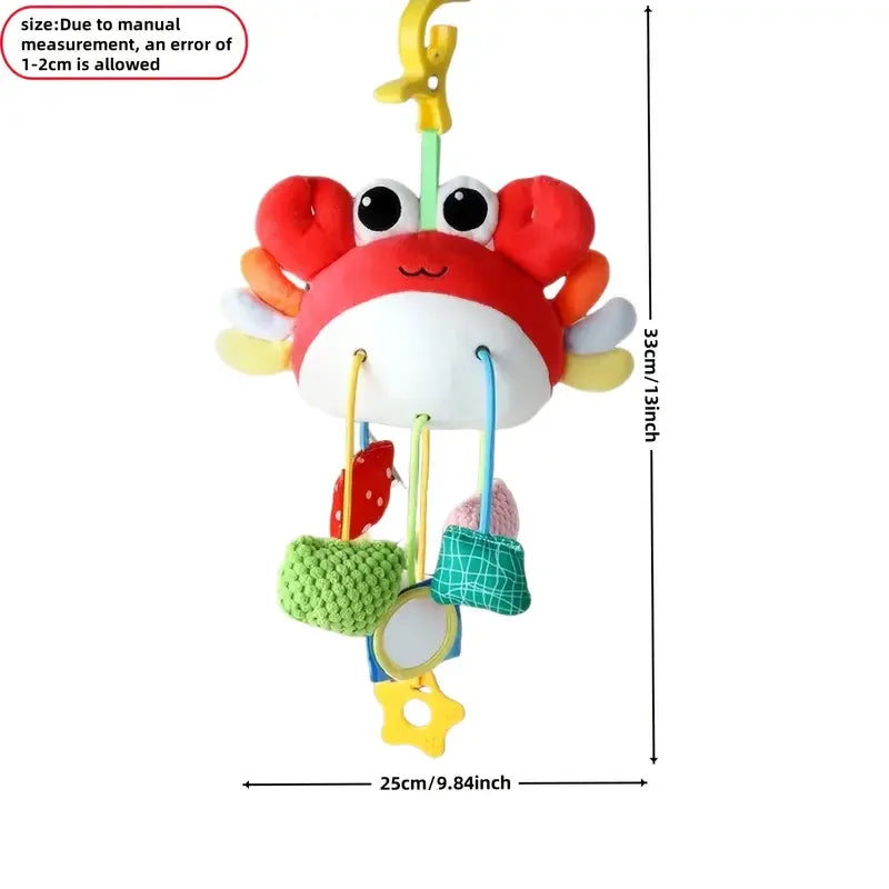 Baby Toys Crab Baby Bottle Bed Hanging Drawstring Music Rattles Teether Stroller Cheer Bedbell Pendant can be Nibbled Gift