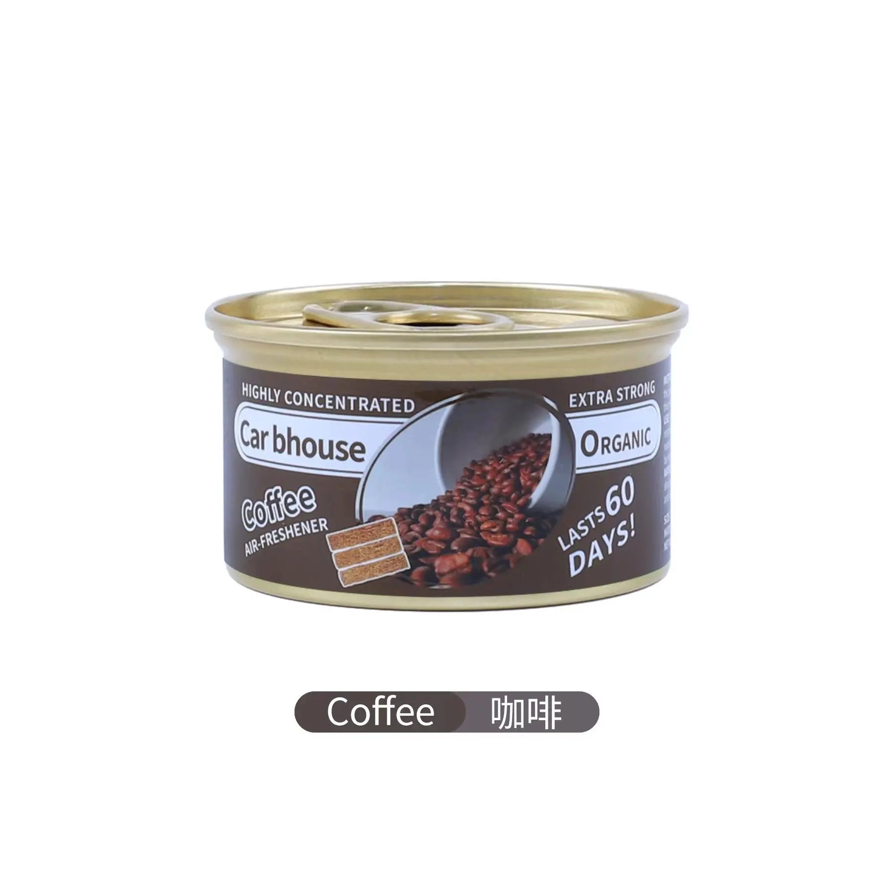 Car Air Fresheners Perfume Canned Wood Blocks Coffee Flavor Long-Lasting Auto Aromatherapy Car Deodorant Supplies Accessories