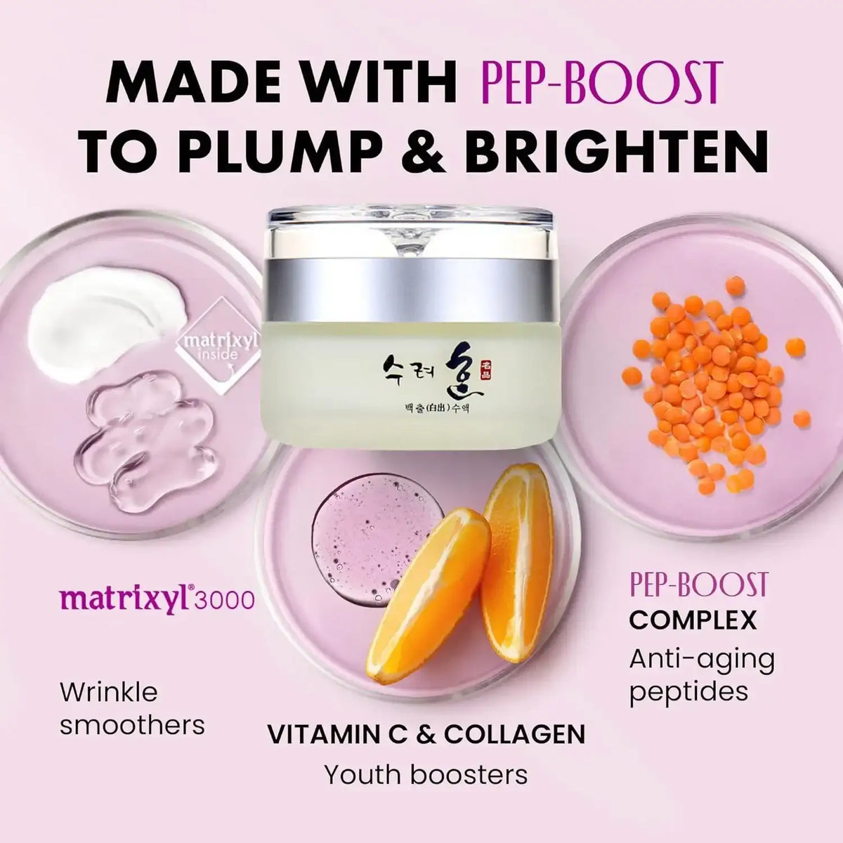 50g Collagen Face Cream Nourish Plump Up Skin,fresh Texture Cream Make Skin Younger Day/Night  Korean  - princesszohal