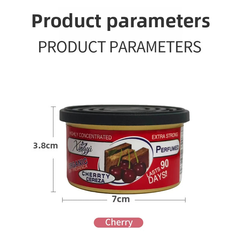 Car Air Fresheners Perfume Car Odor Eliminator Canned Wood Block Long-Lasting Auto Aromatherapy Home Wardrobe Deodorant Supplies