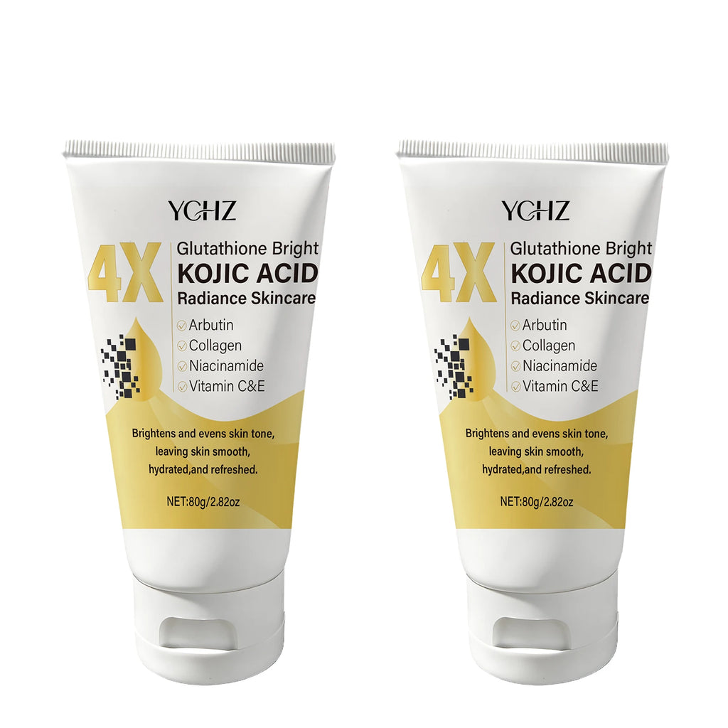Kojic Acid Face Cream 80g, Evens Out Skin Tone, Eliminates Dark Spots and Dullness - Non-Greasy, Suitable for Both Men and Women - Whitening and Moisturizing Cream, for Day and Night Use