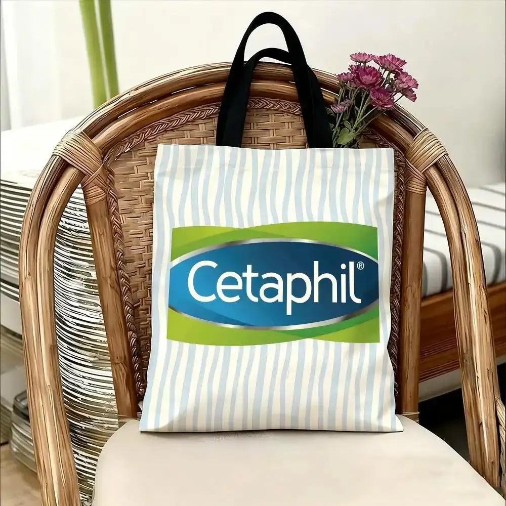 C-Cetaphil Makeup Brand Storage Bags Handbag Women Casual Underarm Top Handle Bag Lady Shopping Travel Bags - princesszohal