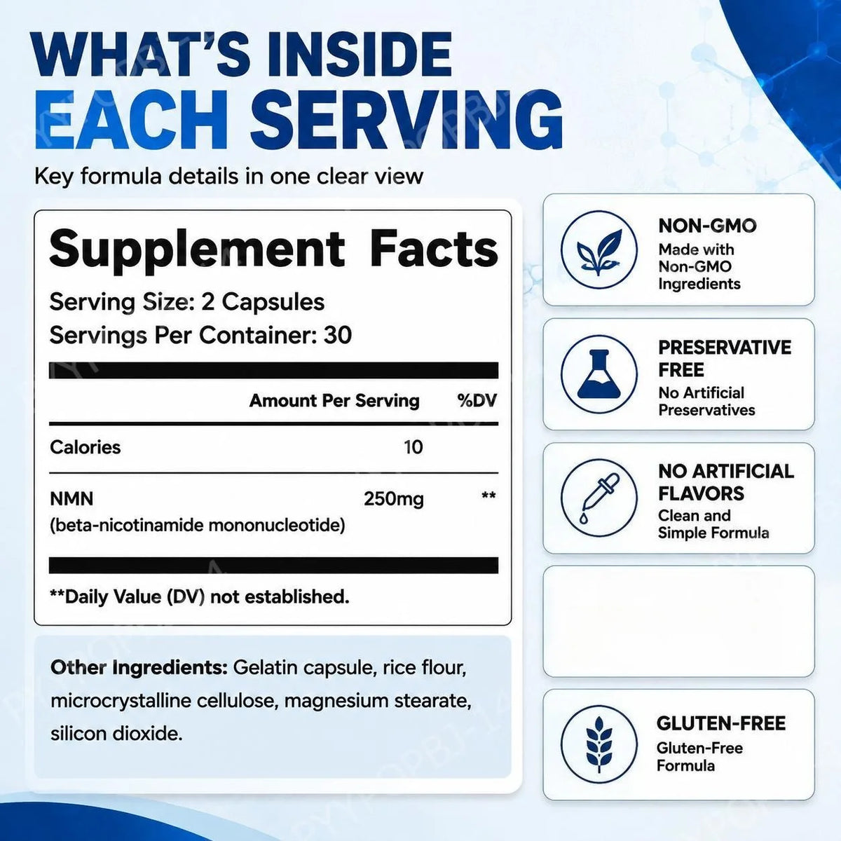 NMN Nicotinamide Mononucleotide Capsules