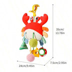 Baby Toys Crab Baby Bottle Bed Hanging Drawstring Music Rattles Teether Stroller Cheer Bedbell Pendant can be Nibbled Gift