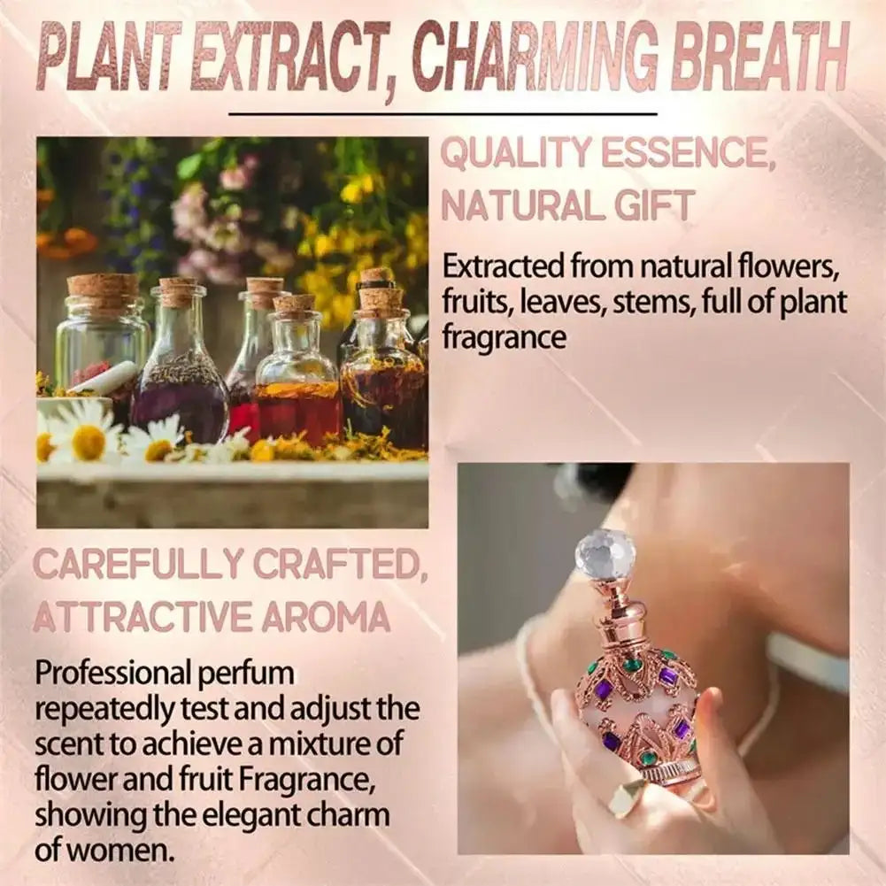 Exotic Arabian Perfume For Women, Enchanting Floral Bouquet With Rose, Jasmine&Vanilla Long-Lasting Pheromone-Infused Fragrance - princesszohal