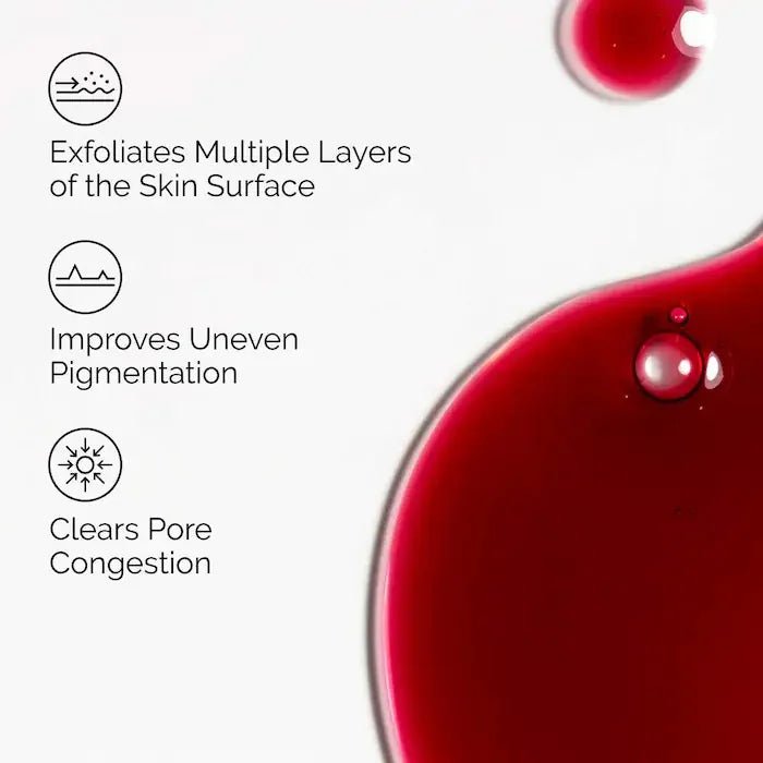 AHA Peeling Solution exfoliating facial brighten Smooth and refine the appearance of skin - princesszohal