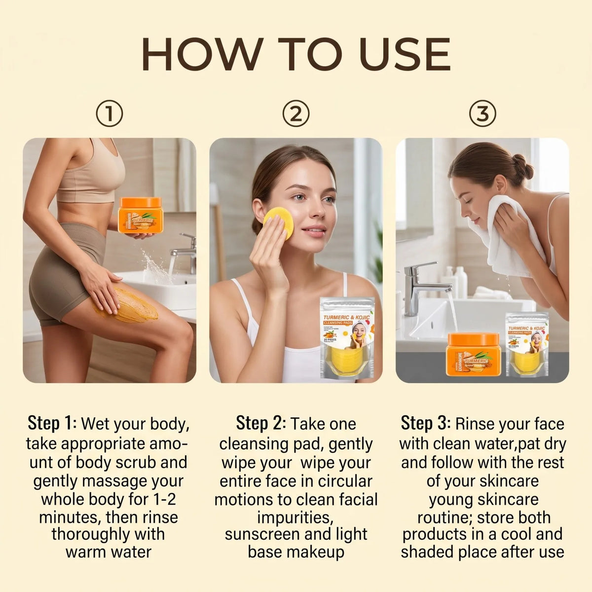 Turmeric Brightening Face & Body Kit
