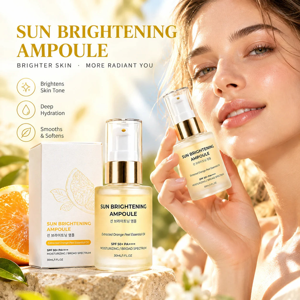 Sun Protection Brighten Face Skin Lightweight Non Greasy, Korean Skincare
