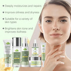 Korean Skincare Set Shrink Pores Fade Fine Lines Face Serum Remove Dark Circles Firming Eye Cream Facial  - princesszohal
