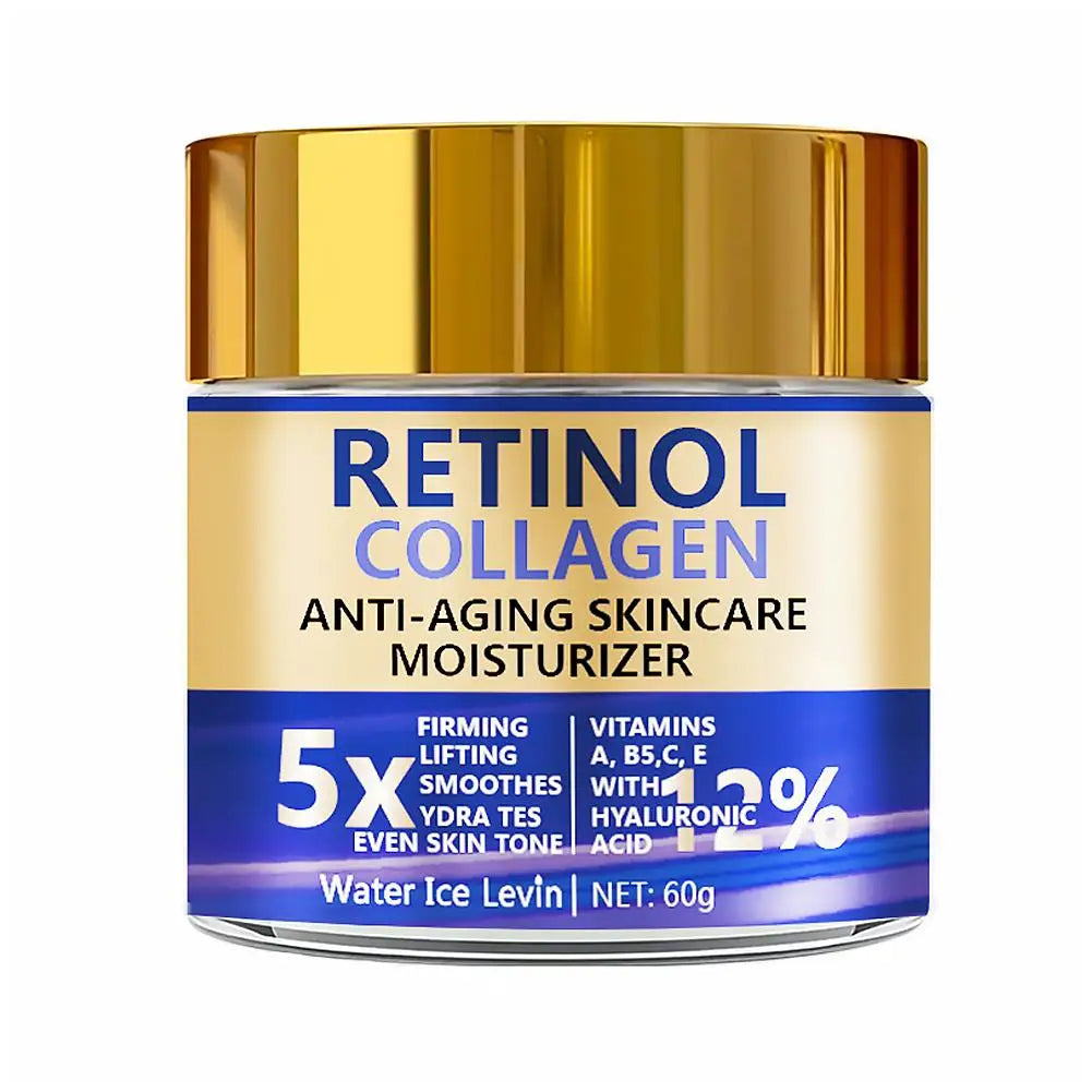 Retinol Collagen Face Cream Anti  Wrinkle Lifting Firming Facial Moisturizer with Hyaluronic Acid Skin Care Cream