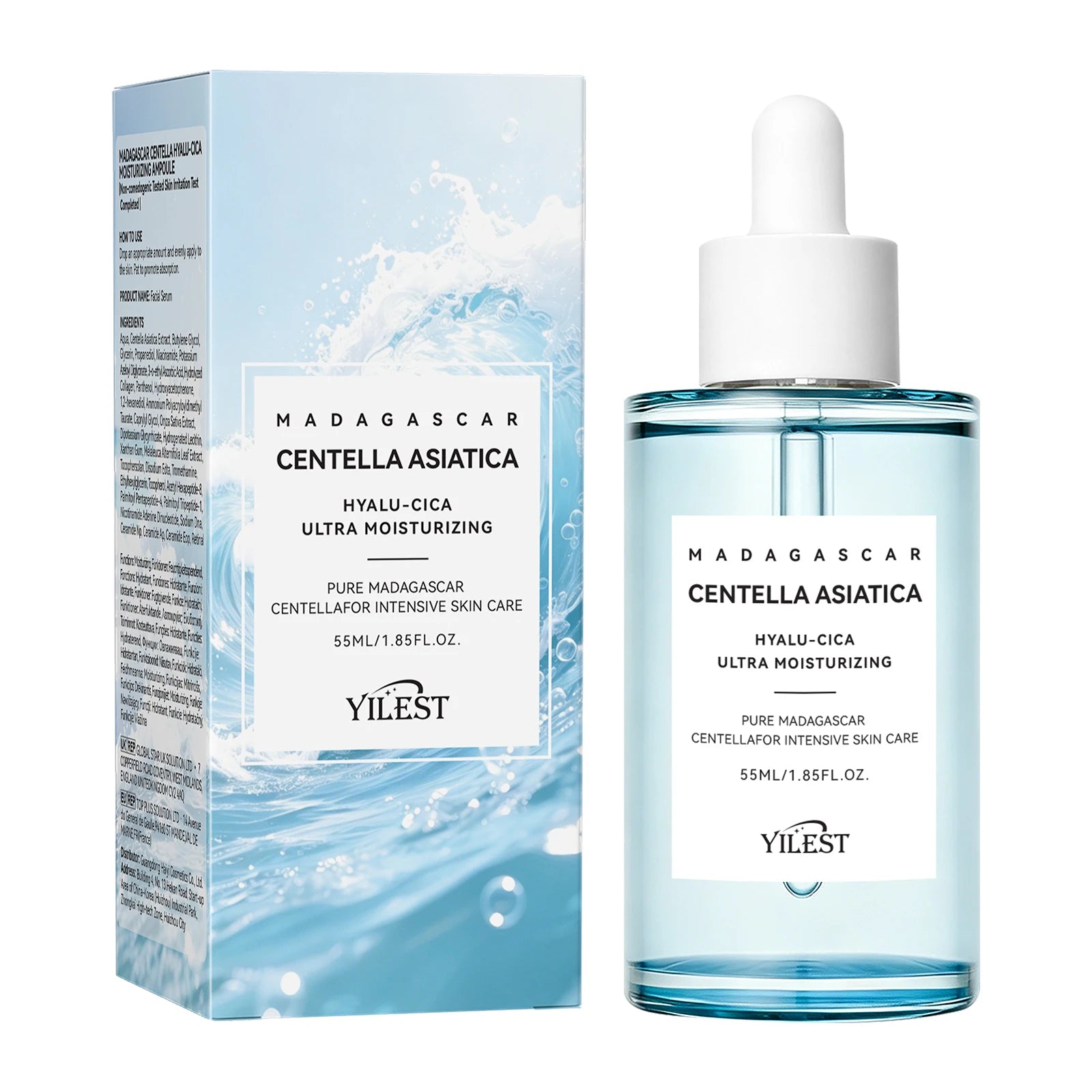 Sensitive Skin Comfort Serum 55ml - Madagascar Centella Formula Calms, Soothes & Deeply Moisturizes for Daily Skin Care Support.