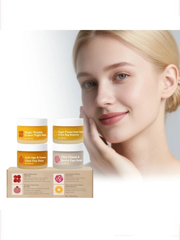 Day Night Skincare Set Moisturizing Repair Skin Barrier Brightening Facial Skins Multi Functional Skincare - princesszohal