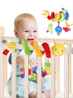 0-6Months Colorful Label Bed for Infants and Baby, Hanging Baby Comfort Toys Around the Bed, Car Safety Seat  Early Learning Toy