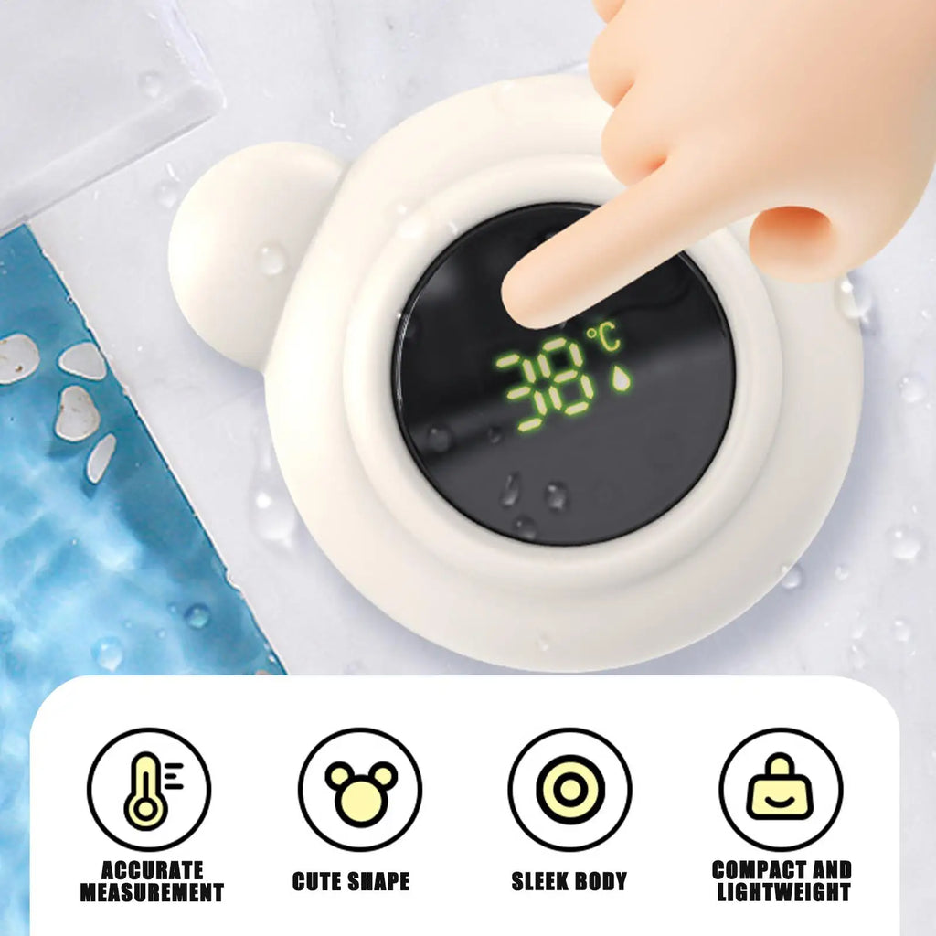 Safe Baby Bathtub Thermometers Baby Bath Thermometers With LED Display Toddler Care Tool For Travel Nursery Pediatric Indoor