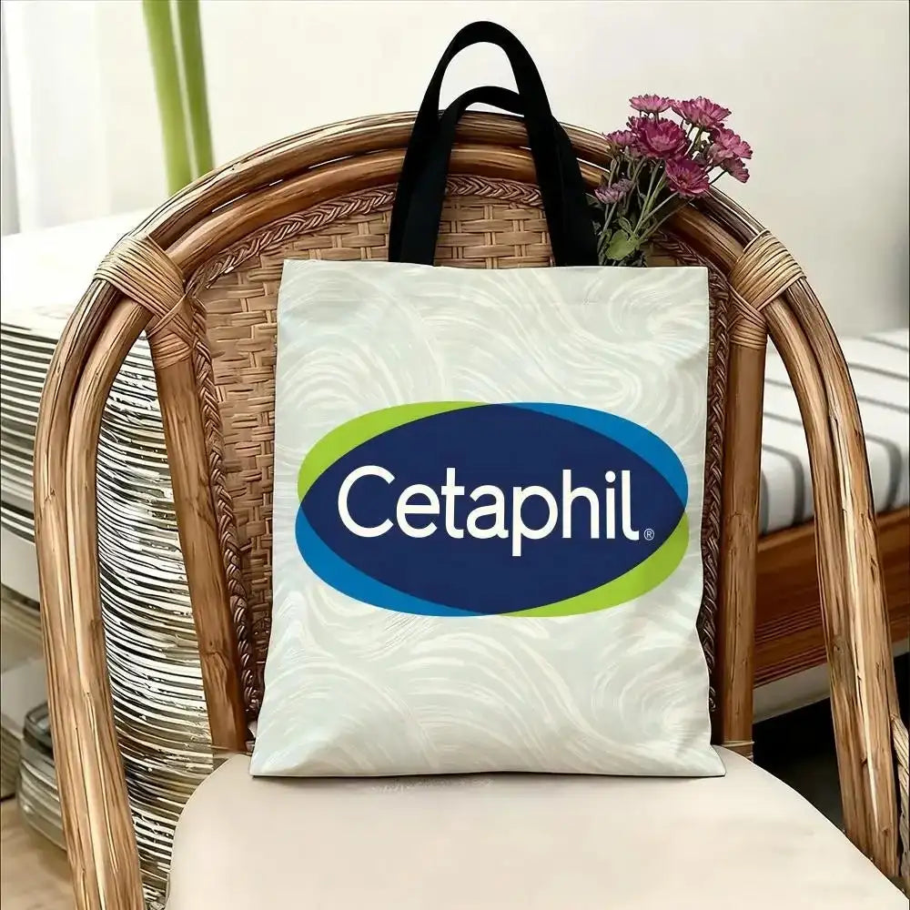 C-Cetaphil Makeup Brand Storage Bags Handbag Women Casual Underarm Top Handle Bag Lady Shopping Travel Bags - princesszohal