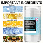 Retinol Collagen Facial Care Stick, Tightens Facial and Neck Skin, Suitable for Both Men and Women, Moisturizing, Refreshing, Easy to Absorb, Elastic and Translucent, Locks in Moisture, Long-Lasting Hydration
