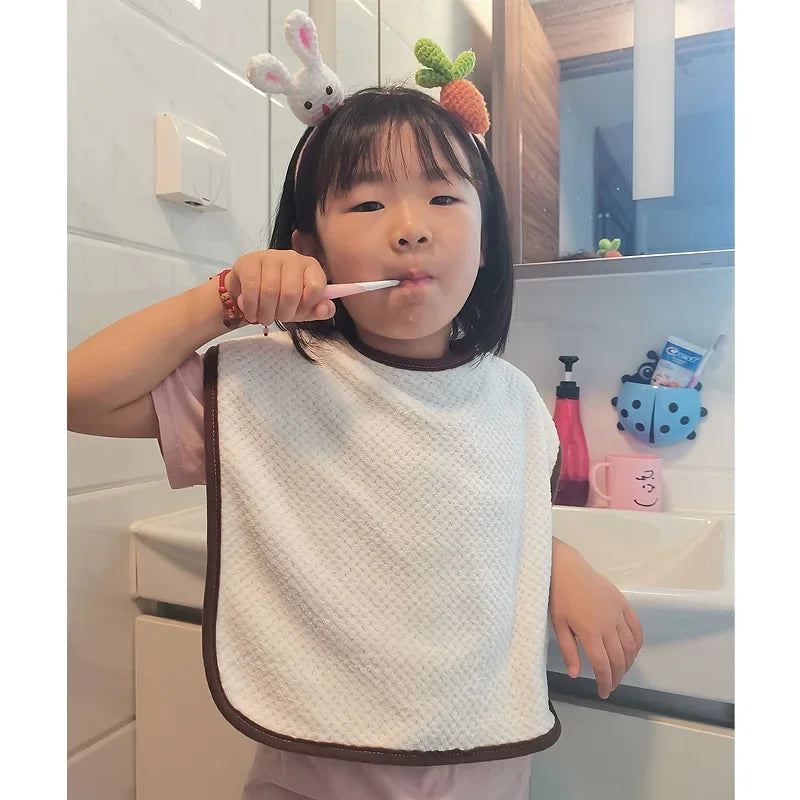 Baby Saliva Towel Waterproof Infant Bibs Kids Feeding Eating Apron Boys Girls Ruffle Towel Toddler Newborn Burp Cloths Water