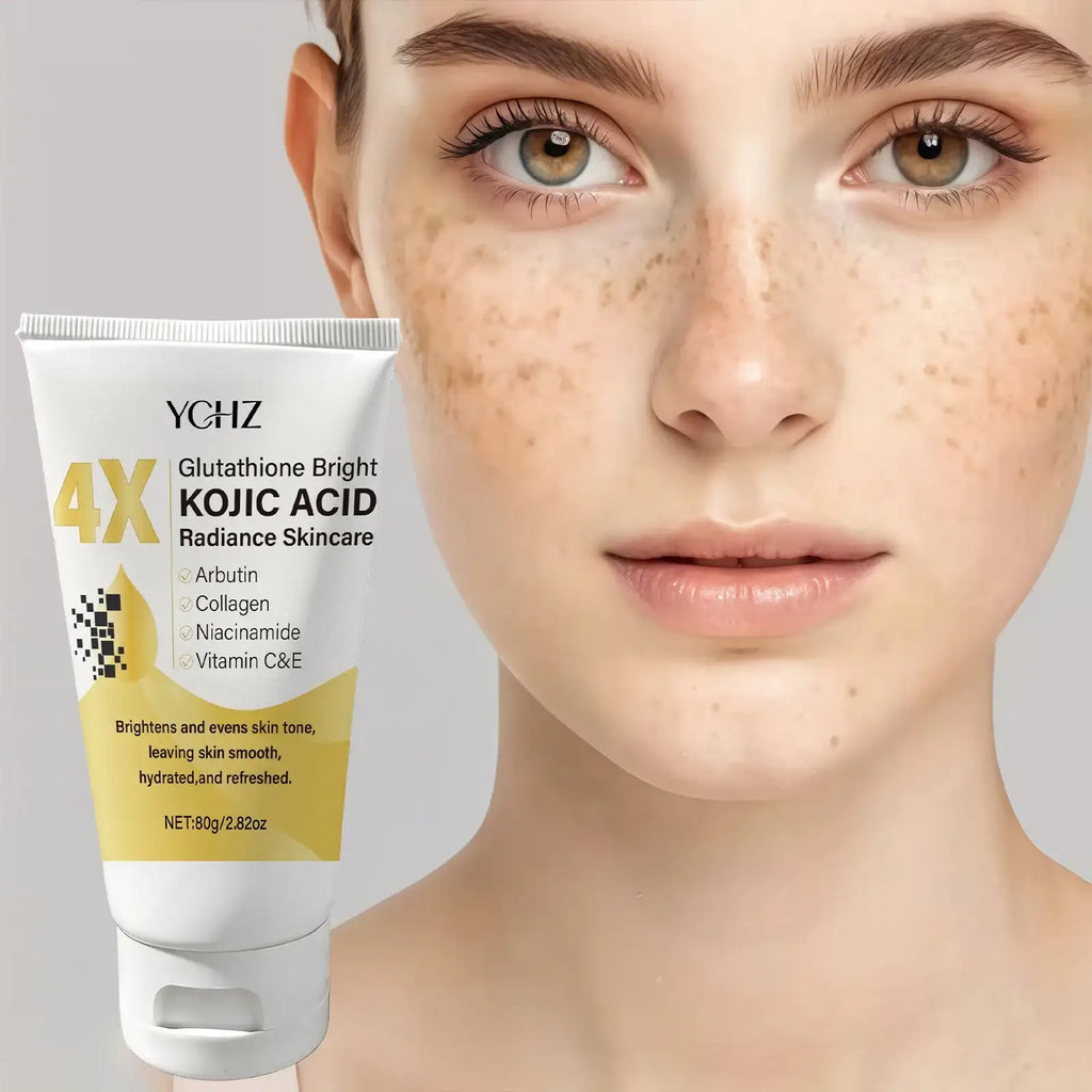 Kojic Acid Face Cream 80g, Evens Out Skin Tone, Eliminates Dark Spots and Dullness - Non-Greasy, Suitable for Both Men and Women - Whitening and Moisturizing Cream, for Day and Night Use - princesszohal