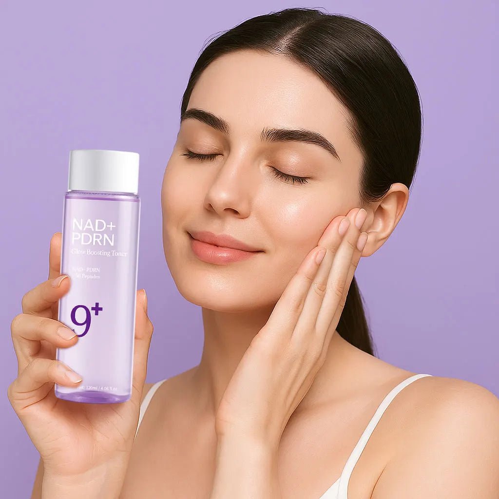 NAD+PDRN Glow Boosting Toner, Firming, Hydrating, Elasticity, Fade Fine Lines, Skincare Moisturizing Essence for Dry Skin, 120ML - princesszohal