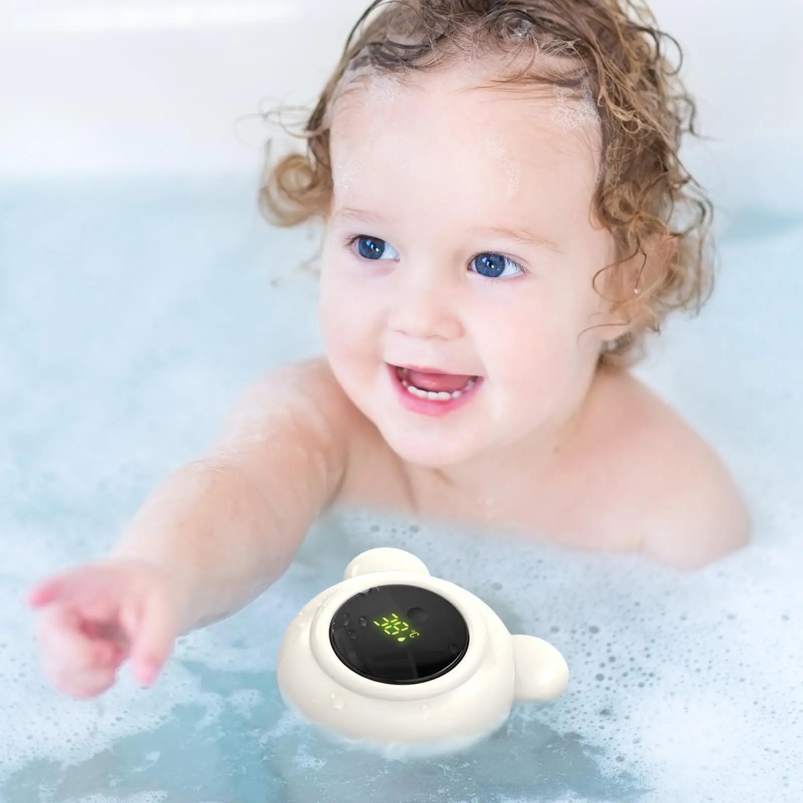 Safe Baby Bathtub Thermometers Baby Bath Thermometers With LED Display Toddler Care Tool For Travel Nursery Pediatric Indoor