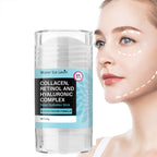 Retinol Collagen Facial Care Stick, Tightens Facial and Neck Skin, Suitable for Both Men and Women, Moisturizing, Refreshing, Easy to Absorb, Elastic and Translucent, Locks in Moisture, Long-Lasting Hydration
