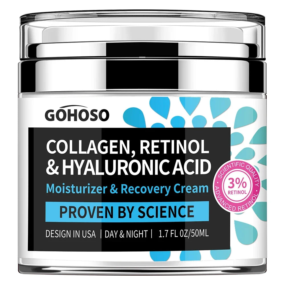 Face Skin Care Retinol Collagen Complex Cream Deeply Moisturizes Firming Nourishes Rejuvenating Smoothing Beauty Health