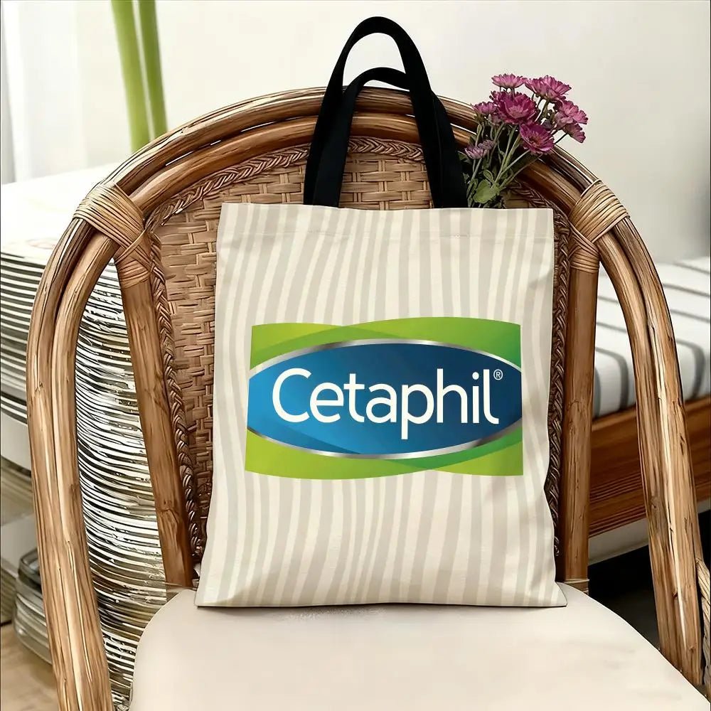 C-Cetaphil Makeup Brand Storage Bags Handbag Women Casual Underarm Top Handle Bag Lady Shopping Travel Bags - princesszohal
